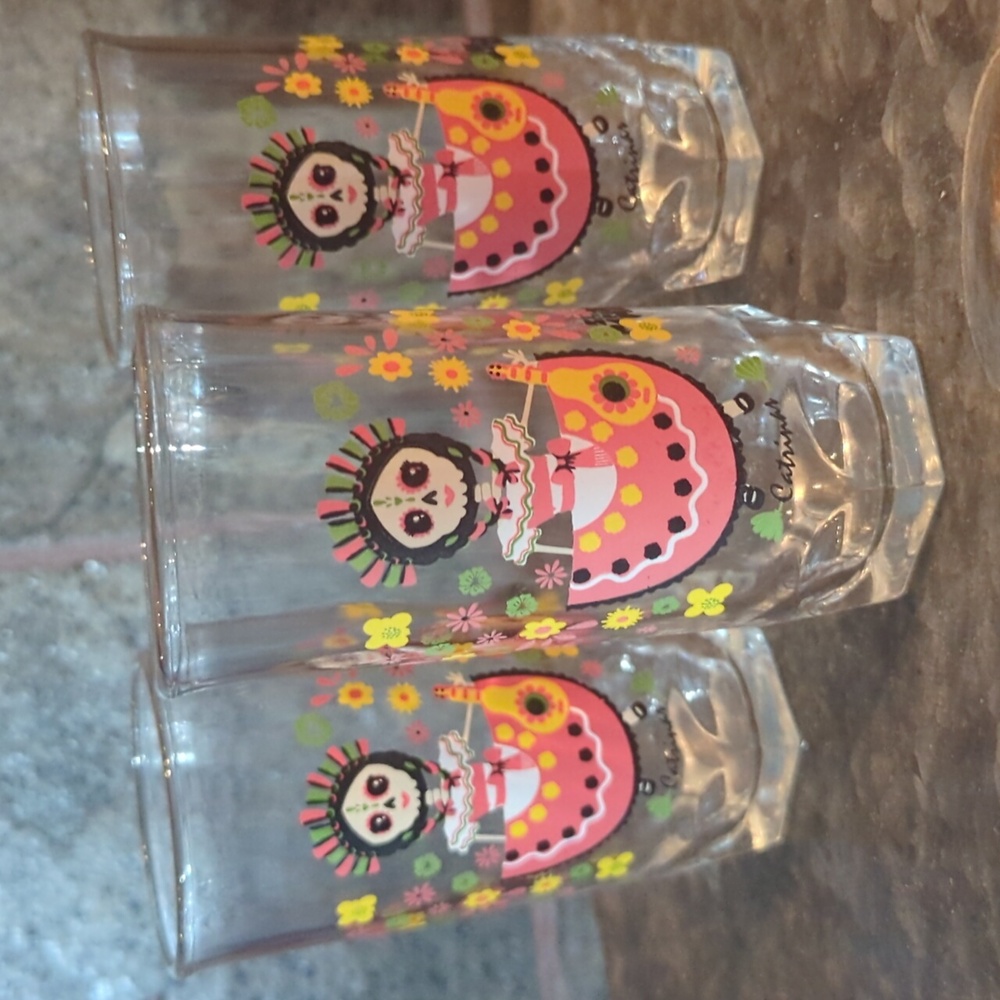 Dona Maria Mole Limited Edition Day Of The Dead Crisa Libby Glasses 2018